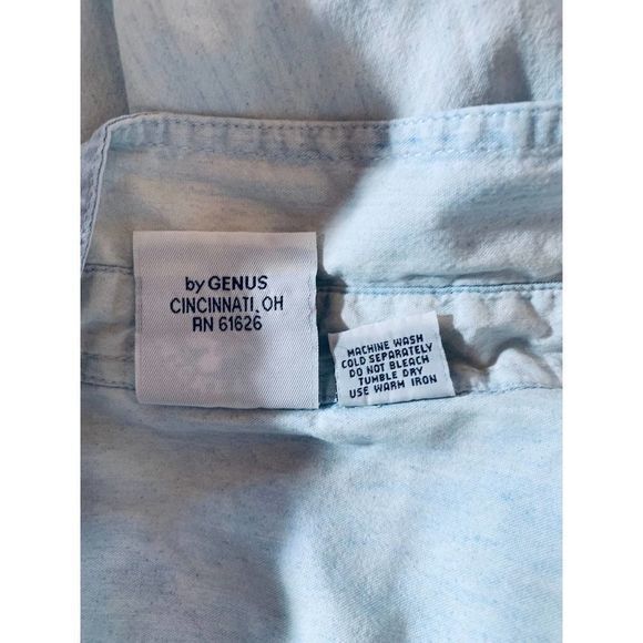 Mickey & CO‎ By Denim Button Down Shirt Size Large - Picture 10 of 11